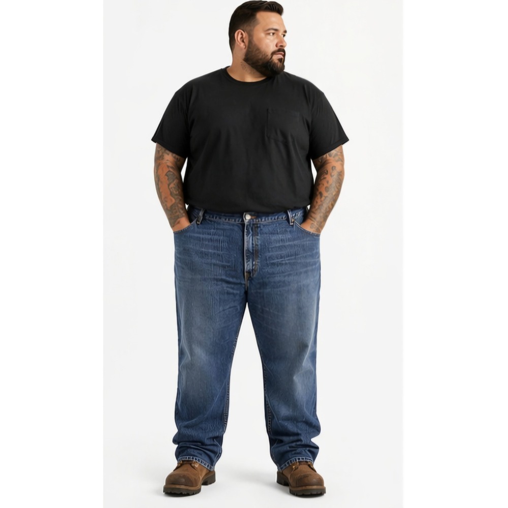 LEVI'S 559 Relaxed Straight Jeans Men's 42x34 Medium Wash‎ Classic Fit